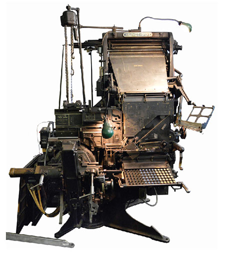 The Fully Operational Linotype, Used To Set Copy For The, 49% OFF